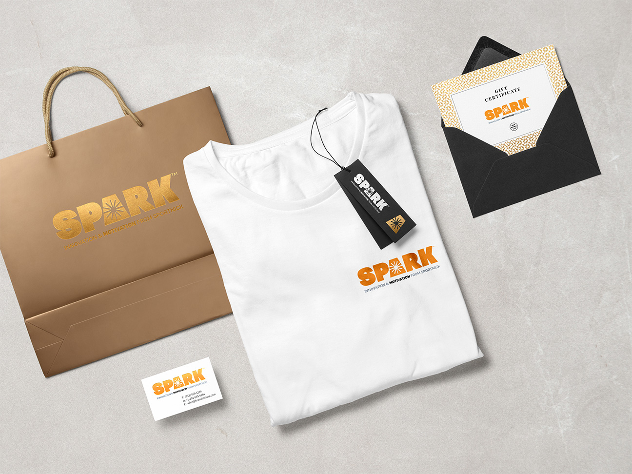 Spark Logo Motivation Branding by Granite Bay Graphic Design